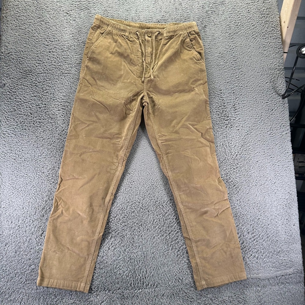 Peter Christian Pant Men 38x34 Brown Cotton Corduroy Chino Straight Leg Business